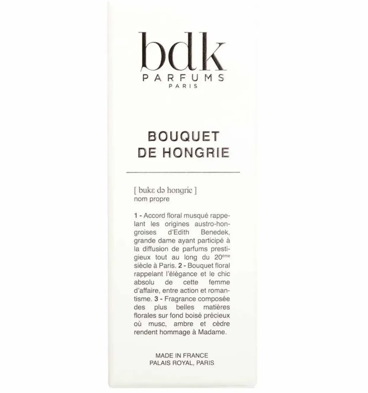 BDK Bouquet De Hongrie EDP